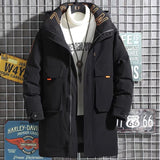 Long Warm Thick Hood Parkas Jacket Coat (e)