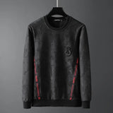 DYXUE Dark Embroidery Long Sleeve Pullover