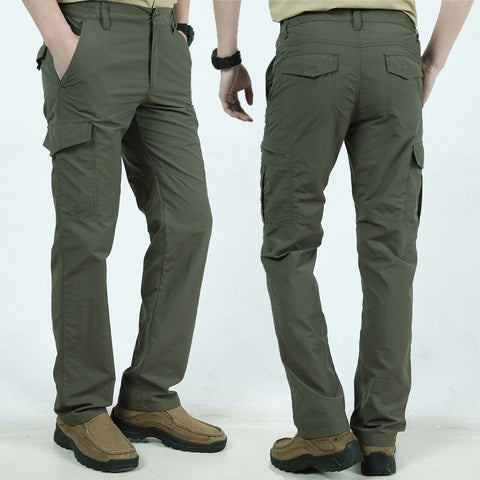 Tactical Men Summer Casual Waterproof Long Trousers Male Outdoor Pants