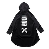 Hoodies Long Cloak Hip Hop Gothic Outwear Streetwear Coat Harajuku Style