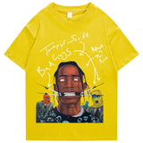 T-shirt Men Travis Scott Oversized Streetwear