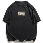 T-shirt Men Short Sleeve Japanese Kanji Streetwear