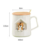 3D Tiger Cartoon Mug Coffee Cups Funny Ceramic Cute