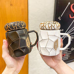 Large Capacity Gold Thread Ceramic Coffee Cups