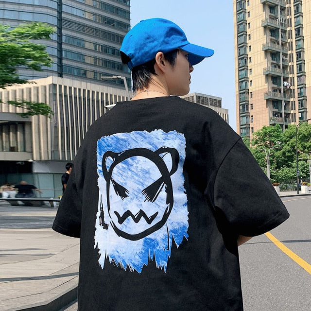 T-Shirts Men Harajuku Devil Short Sleeve