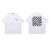 T-shirt Checks Grid Harajuku Short Sleeve Streetwear