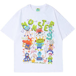 T-shirts Funny Cartoon Animals Streetwear Short Sleeve