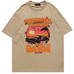 T-shirt Beach Car Holiday Streetwear Short Sleeve