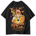 T-shirt Men Summer Short Sleeve Street Hip Hop Tiger Head