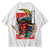 T-Shirt Men Snake Ghost Streetwear Short Sleeve