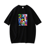 T-shirts Female Casual Abstract Short Sleeve Streetwear