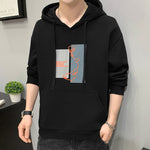 New Hoodies for Men Hooded Young Man American Casual Print