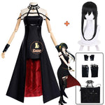 Anime Spy X Family Yor Forger Cosplay Costume Wig Dress Suit Black Red Skirt Set