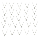 A-Z 26 Letters Necklace 925 Sterling Silver Necklace